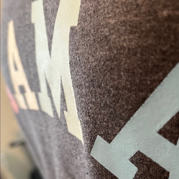 Gray 'MAMA' Crew Neck Sweatshirt in Raglan Style Cotton Blend | Size S Small - Picture 4 of 11